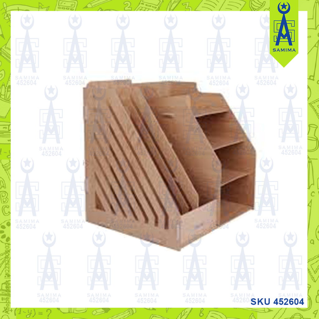 DELI 9842 WOODEN COMBO FILE ORGANIZER – Samima