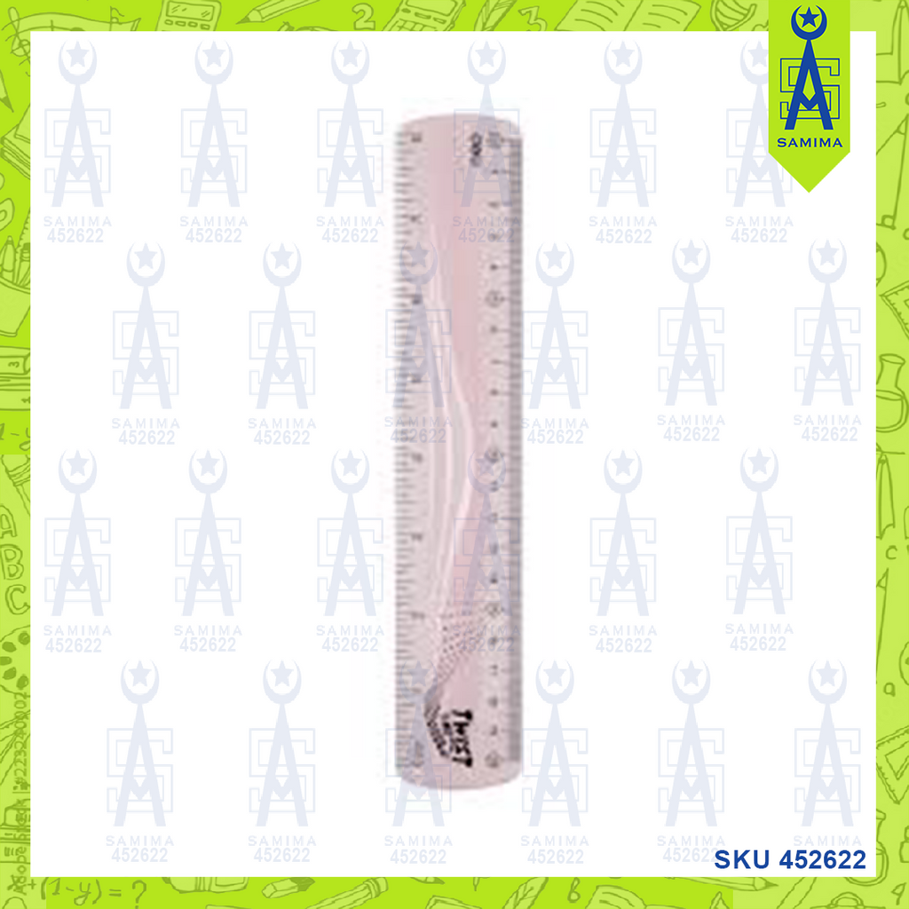 20cm Ruller DELI H20 TWIST ME ULTRA FLEXIBLE RULER 20CM / 8'' – Samima