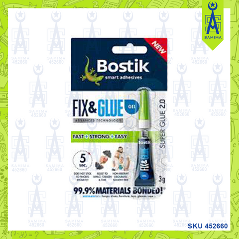 BOSTIK FIX & GLUE GEL 3G