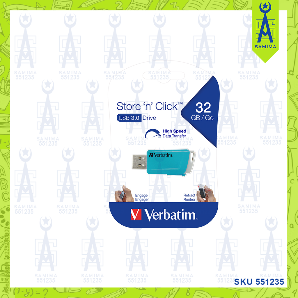 VERBATIM 32 GB STORE N GO PINSTRIPE USB 3.2 66407 – Samima