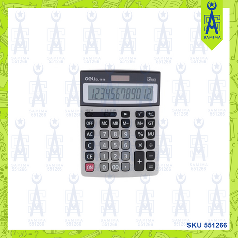 DELI 1616 CORE METAL CALCULATOR 12 DIGIT