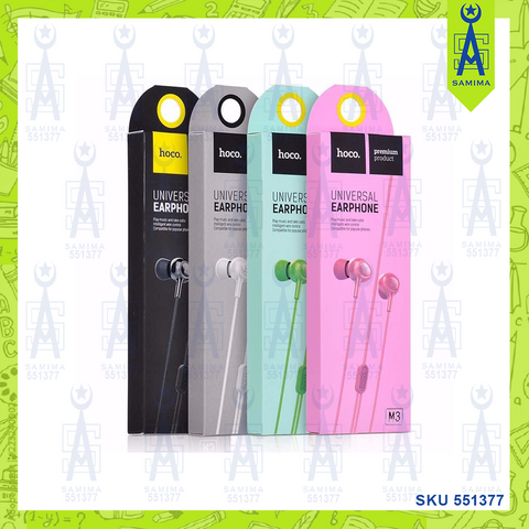 HOCO M3 UNIVERSAL EARPHONE ASST. COLORS