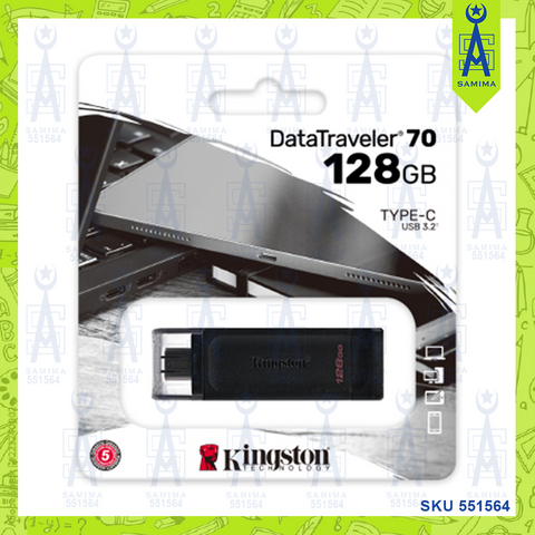 KINGSTON DATA TRAVELER 70 TYPE-C  DT70/128GB