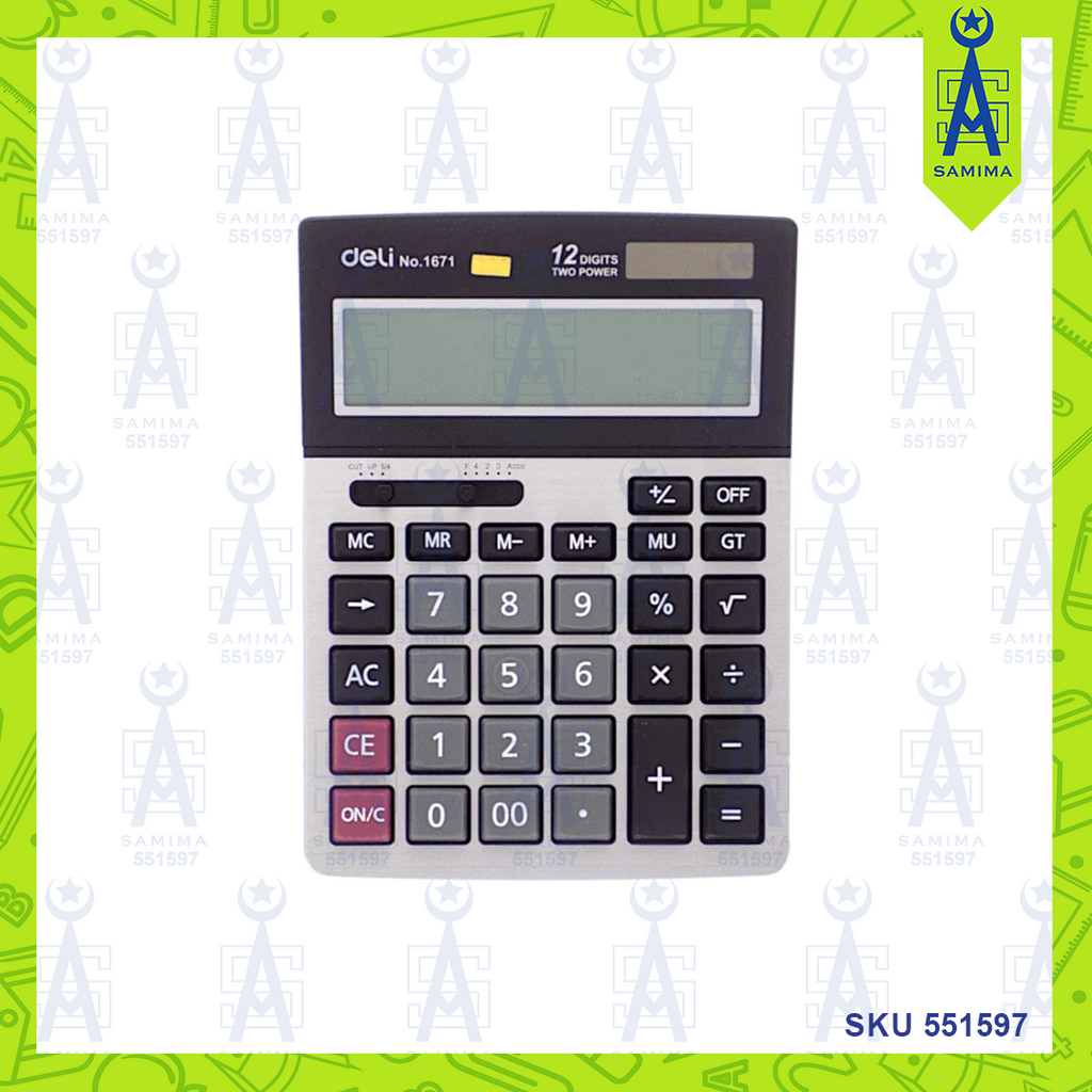 DELI 1671 DESKTOP CALCULATOR 12 DIGIT – Samima
