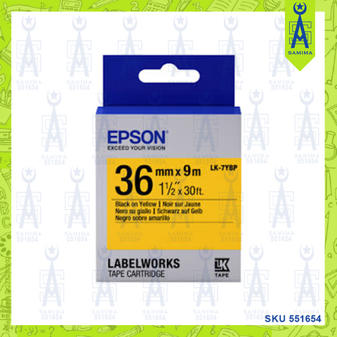 EPSON LABEL TAPE CARTRIDGE 36MM X 9M YELLOW