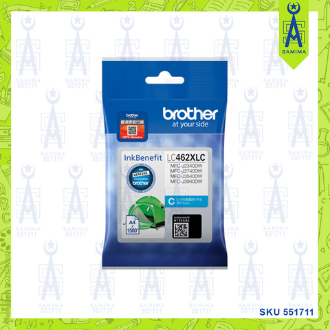 BROTHER LC462XL CYAN INK CARTRIDGE