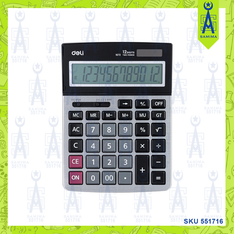 DELI 1672 CASIC CALCULATOR 12 DIGIT