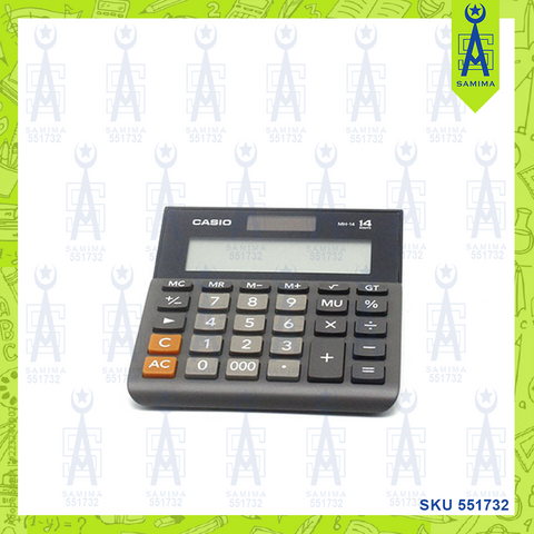 CASIO MH-14 14 DIGIT WIDE-FORMAT KEYPAD CALCULATOR