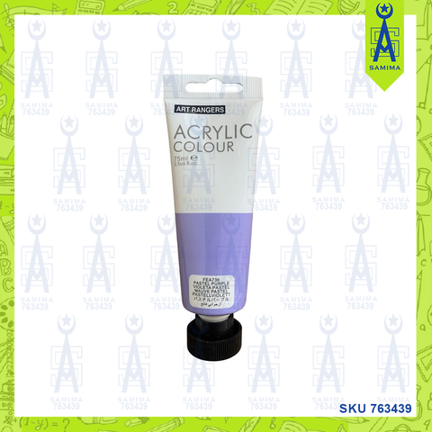 ART RANGER ACRYLIC COLOUR TUBE 75ML PASTEL PURPLE