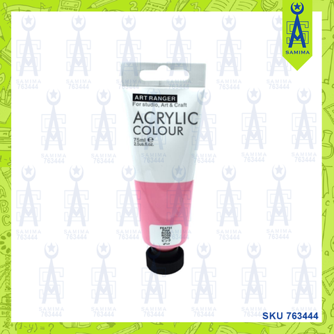 ART RANGER ACRYLIC COLOUR TUBE 75ML PINK