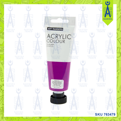 ART RANGER ACRYLIC COLOUR TUBE 75ML NEON PURPLE