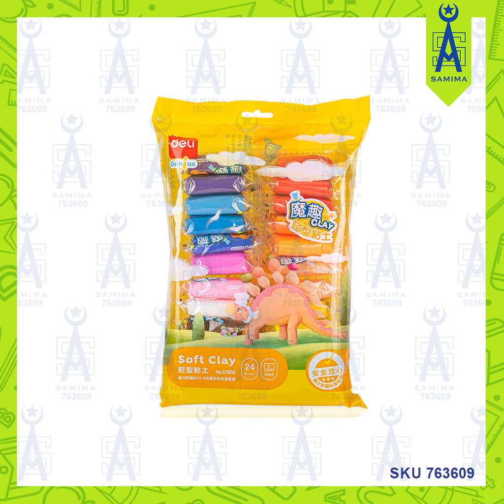 DELI 67856 SOFT CLAY 24'S / PACK – Samima
