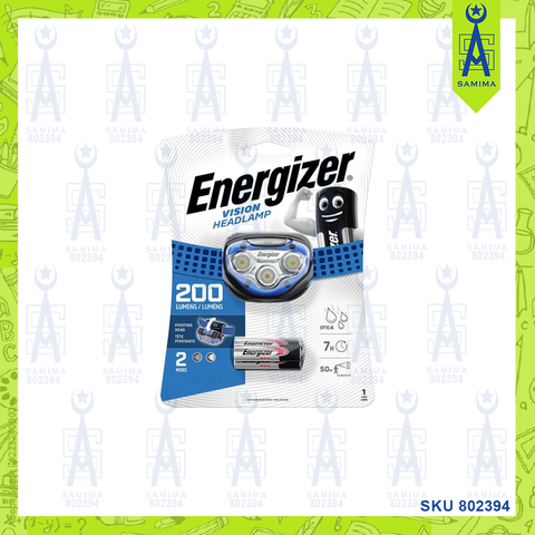 ENERGIZER 2LED VISION HEADLIGHT W / 3 AAA BATTERY