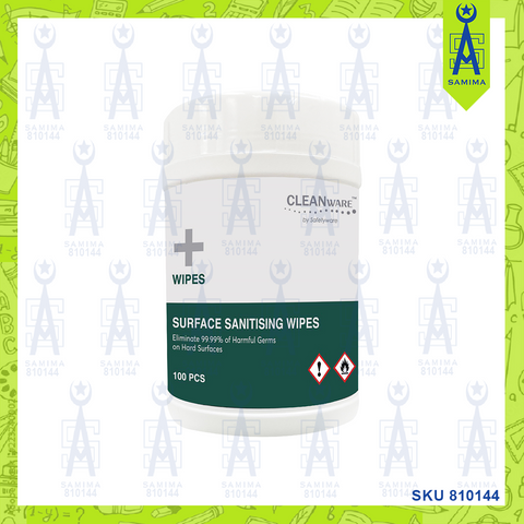 SAFETYWEAR SURFACE SANITIZING WIPES 100'S / DRUM