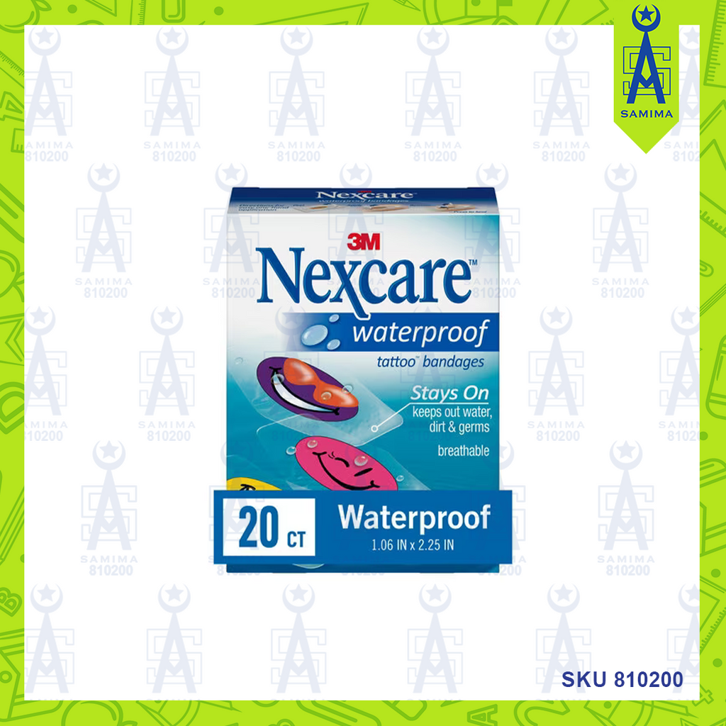 3M NEXCARE TATTOO WATERPROOF BANDAGES Samima 3m-nexcare-tattoo-waterproof-bandages-samima