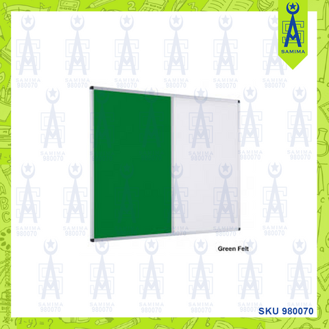 WB DUAL BOARD (WHITE BOARD/NOTICE BOARD) 3 X 4'