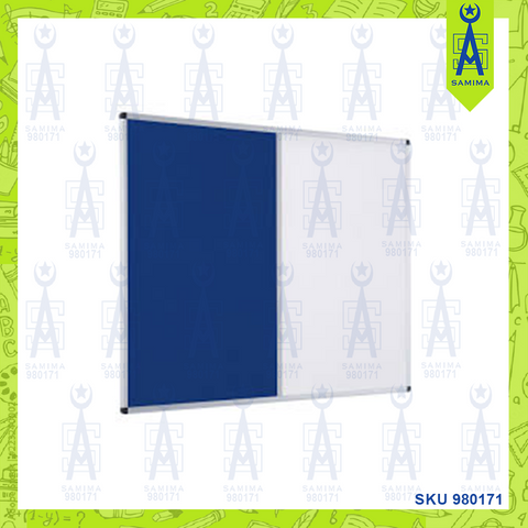 WB DUAL BOARD (WHITE BOARD/NOTICE BOARD) 2 X 3'