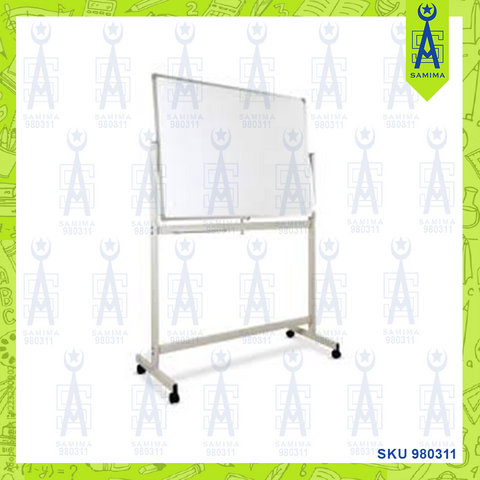 WB DOUBLE SIDE WHITEBOARD W/ STAND DMS45 4 X 5'