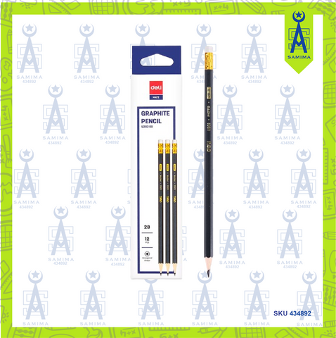 DELI GRAPHITE PENCILS 2B 12'S U202 00