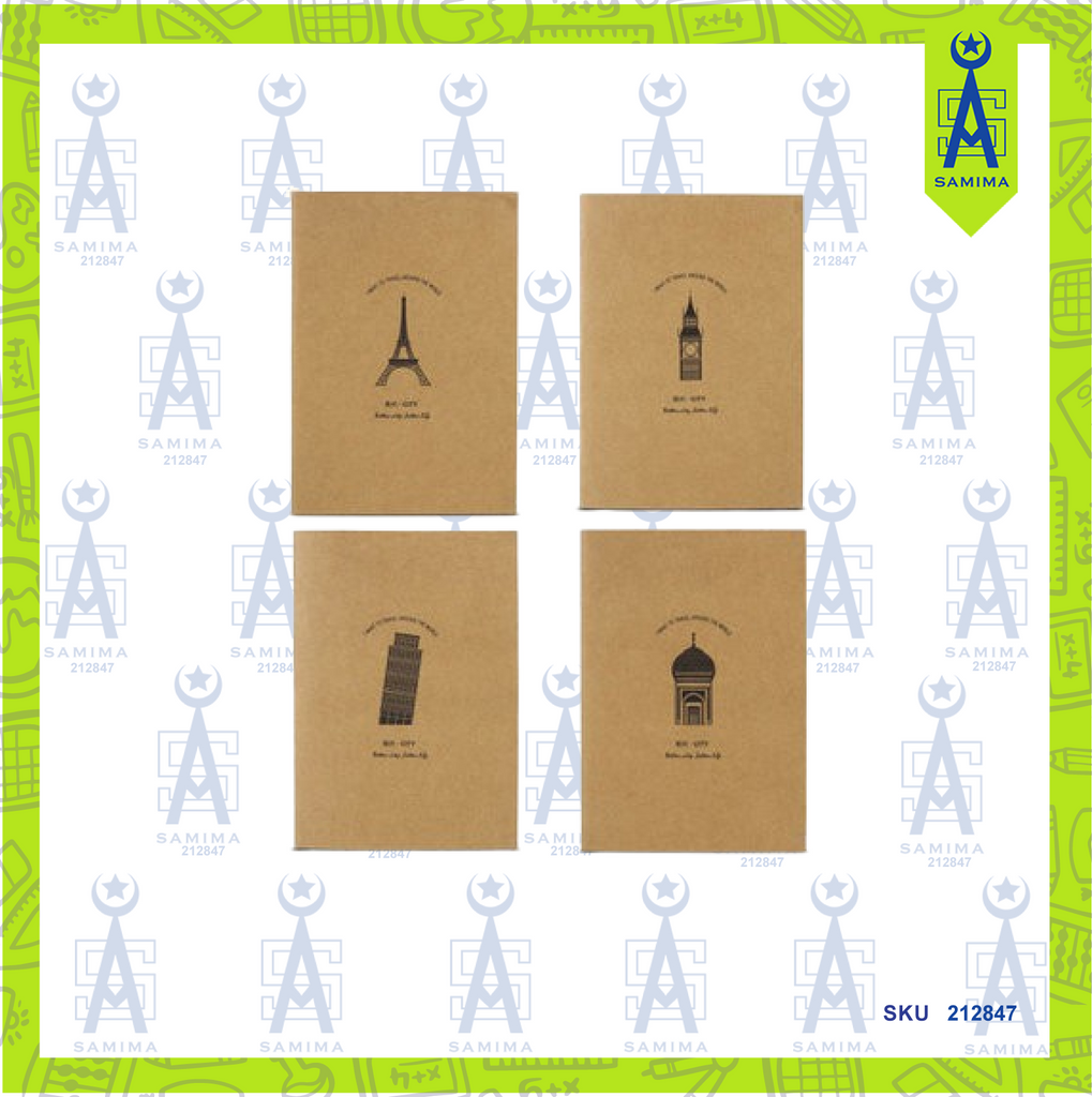 DELI FA54003 CITY SOFT COVER NOTE BOOK A5 40'S – Samima