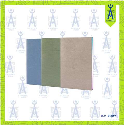 DELI 22246 LEATHER COVER NOTE BOOK A5 80GSM 112'S