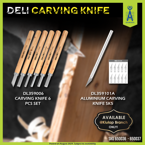 DELI DL359101A ALUMINIUM CARVING KNIFE SK5