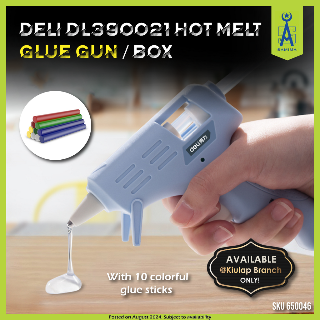 DELI DL390021 HOT MELT GLUE GUN / BOX – Samima