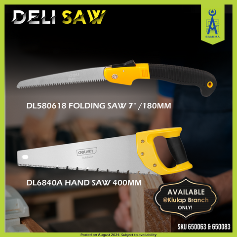 DELI DL580618 FOLDING SAW 7'' /180MM