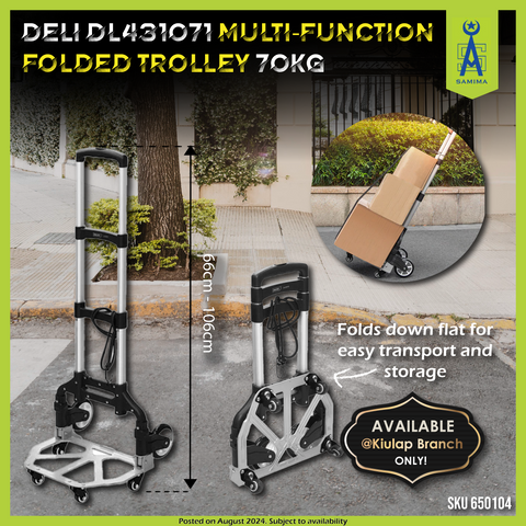 DELI DL431071 MULTI-FUNCTION FOLDED TROLLEY 70KG