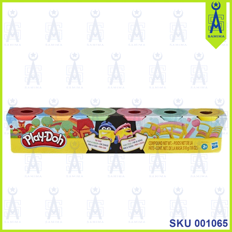 HB PLAY-DOH SLIME 6 COLOURS F0628/F0605