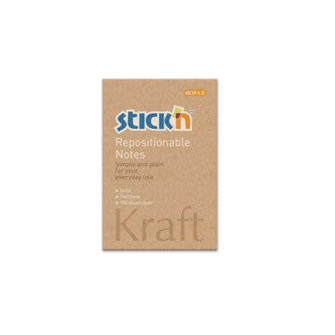 Hopax Stick'n NOTES Kraft Notes