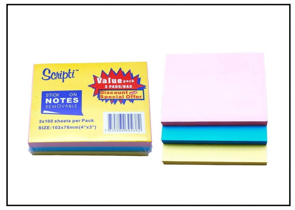 Scripti stick on Notes Removable – Samima