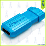 VERBATIM PINSTRIPE USB DRIVE 8 GB BLUE
