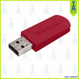 VERBATIM  MINI USB DRIVE 8 GB RED