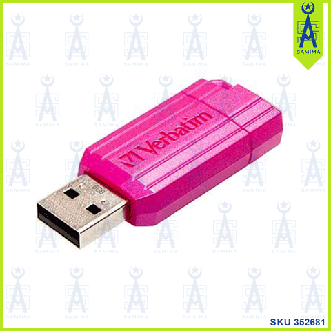 VERBATIM PINSTRIPE USB DRIVE 8 GB  PINK
