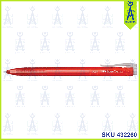 Faber-Castell BALL PEN RX-5 0.5MM RED