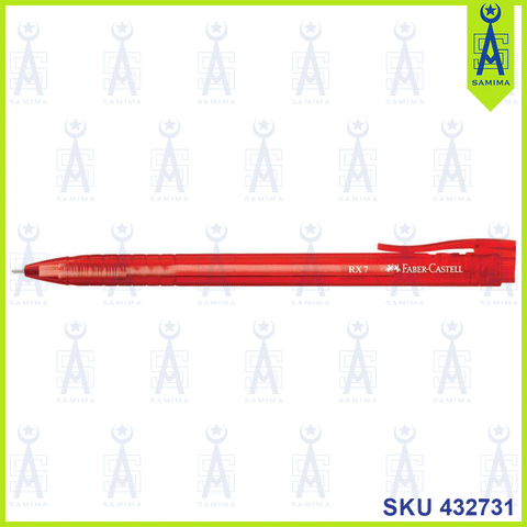 FABER CASTELL BALL PEN RX7 0.7 MM RED