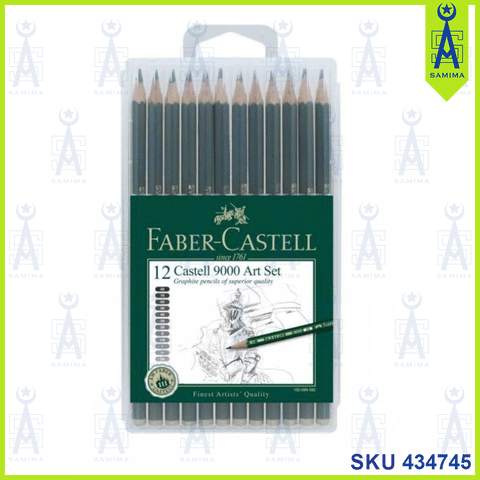 FABER CASTELL 9000 ART SET 12 PENCIL 2H-8B SFLEXI