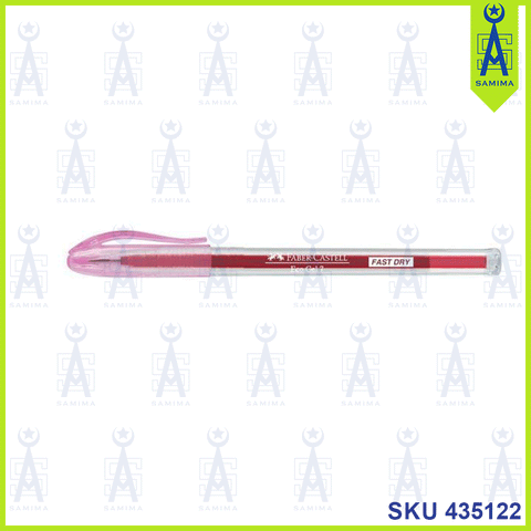 FABER CASTELL ECO GEL BALL PEN 0.7MM RED