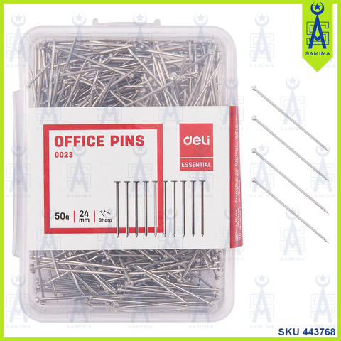 DELI E0023 OFFICE PINS PLAST BOX