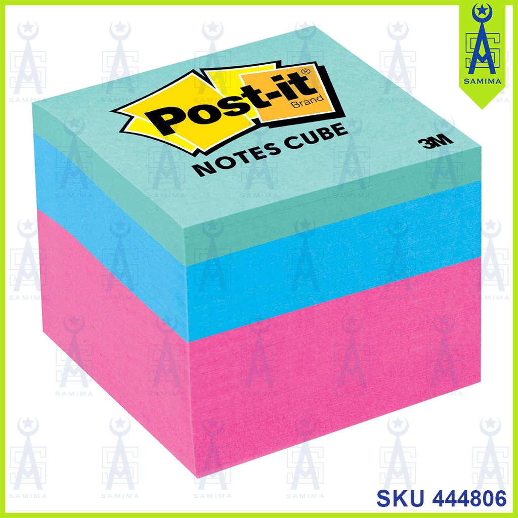 3M Post-it Notes Cube, 2 in x 2 in, Pink Wave, 400 Sheets/Cube – Samima
