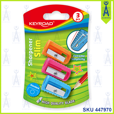 KEYROAD 1 HOLE SHARPENER KR970296  3'S / CARD