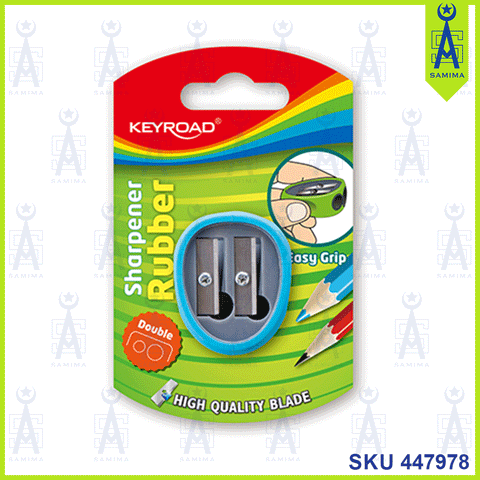 KEYROAD 2HOLE SOFTTOUCH SHARPENER B/CARD KR970531