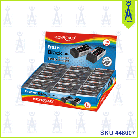 KEYROAD BLACK ERASER 39.5x17.5x11.5MM KR971494