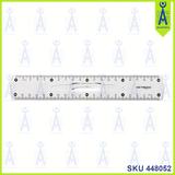 KEYROAD 20CM PLASTIC RULER W/ GRIP KR971059-20