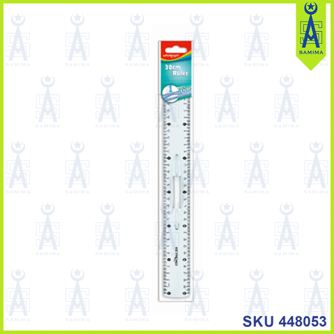 KEYROAD 30CM PLASTIC RULER W/GRIP KR971059