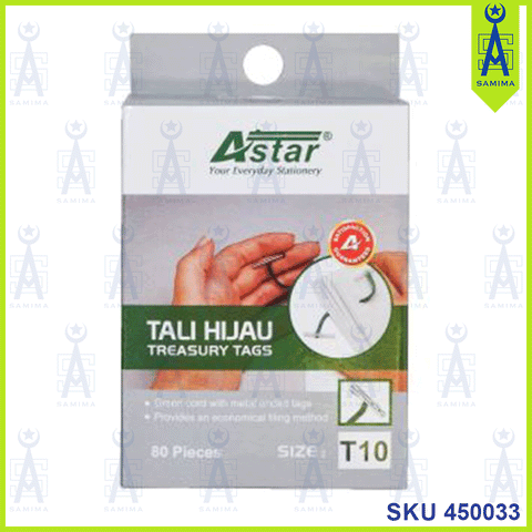 ASTAR TREASURY TAGS (TALI HIJAU) T10