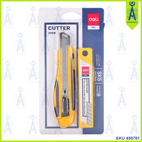 DELI E2068 EXPECT CUTTER 18MM WITH CUTTER BLADE PACK