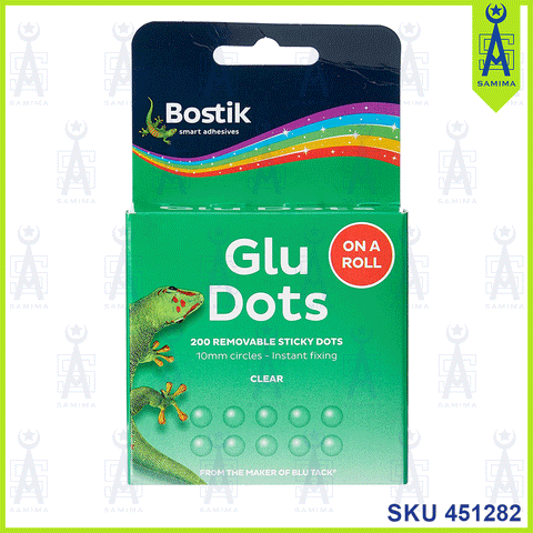  Bostik Removable Sticki Dots 10mm Pack of 64 - Color
