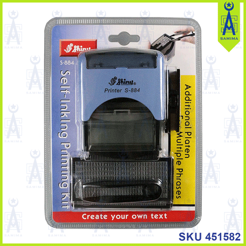SHINY S-884 SELF INKING PRINTING KIT ( OWN TEXT )